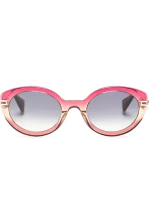 Vivienne Westwood Lunettes de soleil ovale à détail de cœur