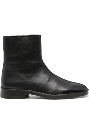 LEMAIRE Bottines en cuir passepoilé
