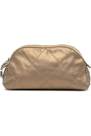 CHANEL Pochette Paris Biarritz Cosmetic en toile métallisée (2006-2008)