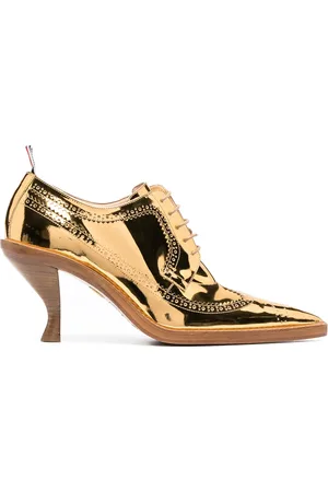 Thom Browne Richelieus métallisés à talon sculpté