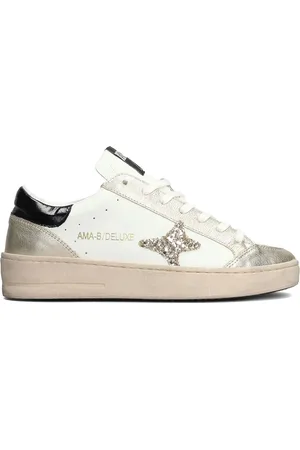 Ama Brand Baskets en cuir à logo embossé