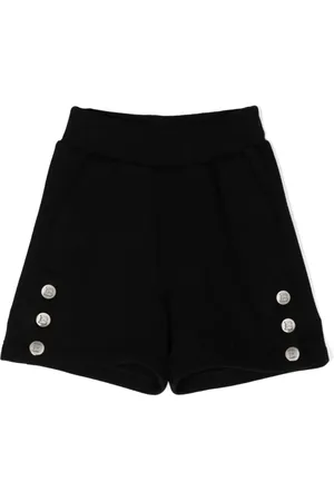 Balmain Short en coton à taille élastiquée