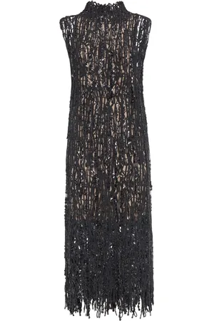 Brunello Cucinelli Robe brodée Dazzling Abstract