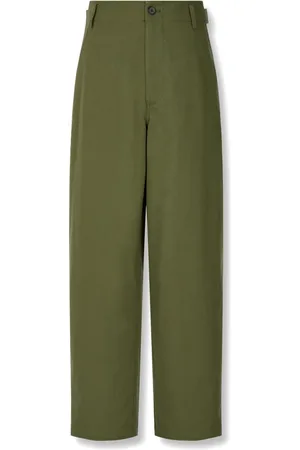 Studio Tomboy Pantalon en coton à taille ceinturée