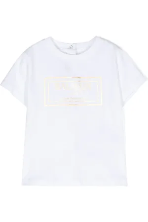 Balmain T-shirt en coton à logo imprimé