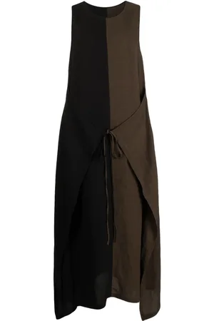UMA WANG Robe sans manches à design colour block