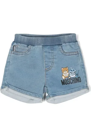 Moschino Short en jean à imprimé graphique