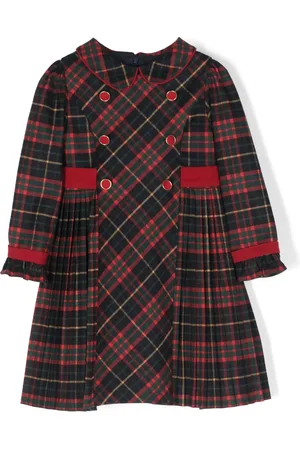 PATACHOU Robe croisée à motif tartan