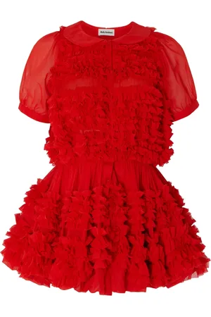 Molly Goddard Robe à volants froncés Cadence