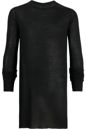 Rick Owens T-shirt à longues manches en maille chinée