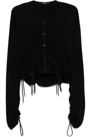 YOHJI YAMAMOTO Cardigan à taille élastiquée