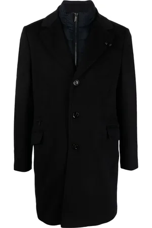 MOORER Manteau en cachemire à simple boutonnage