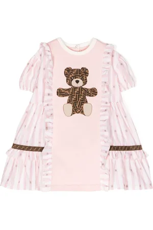Fendi Robe à logo imprimé