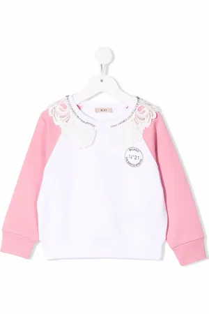 Nº21 Sweat à empiècements en dentelle