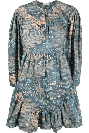 ULLA JOHNSON Robe Leiko courte à fleurs