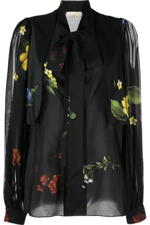 Elie saab Chemise en soie à fleurs