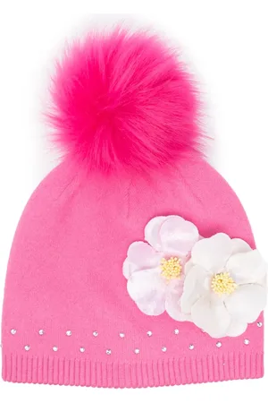 MONNALISA Bonnet à fleurs appliquées