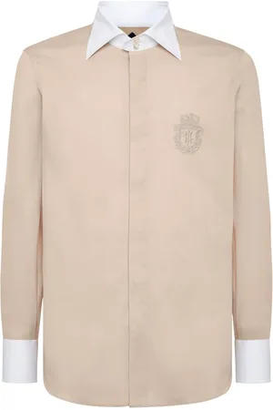 BILLIONAIRE Chemise à col contrastant