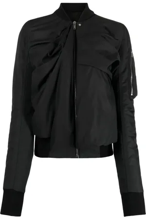 Rick Owens Veste bomber Ripple à design drapé