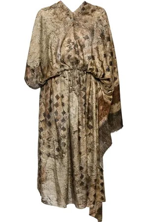 UMA WANG Robe longue à design asymétrique