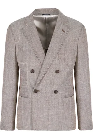 Giorgio Armani Blazer en laine vierge mélangée
