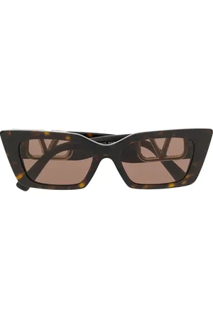 VALENTINO GARAVANI Lunettes de soleil VLOGO à monture rectangulaire