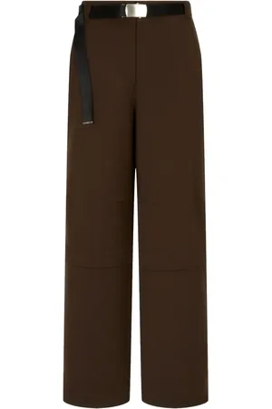 Studio Tomboy Pantalon en laine à taille ceinturée