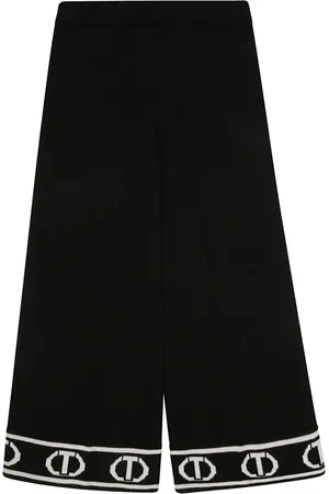 Twin-Set Pantalon à logo intarsia