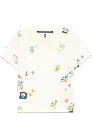 SANKUANZ T-shirt à imprimé graphique