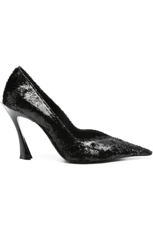 MUGLER Escarpins pailletés à talon biseauté 95 mm