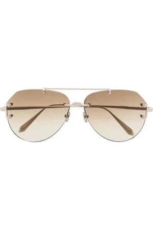 Linda Farrow Lunettes de soleil Duit à monture aviateur