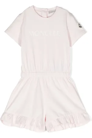 Moncler Barboteuse à logo imprimé