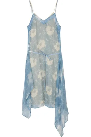 Plan C Robe-nuisette en soie à fleurs