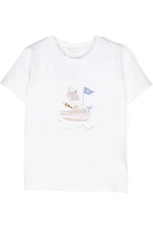 PATACHOU T-shirt en coton à imprimé graphique