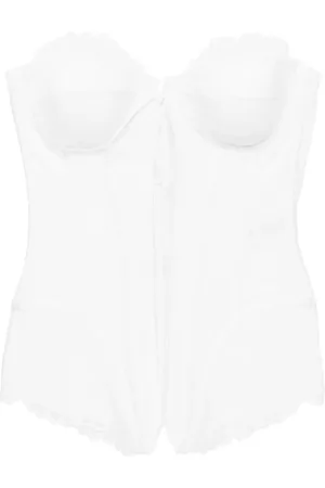 GIUSEPPE DI MORABITO Haut-bustier à fleurs en dentelle
