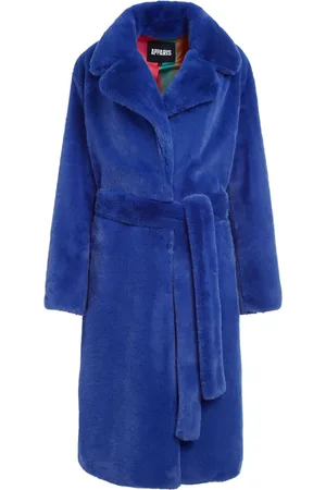 Apparis Manteau mi-long à taille ceinturée