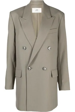 Ami Blazer en laine vierge à boutonnière croisée