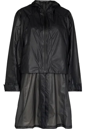 Y-3 Imperméable mi-longue à capuche