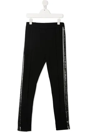 Balmain Pantalon de jogging à bande logo