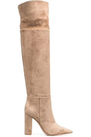 Gianvito Rossi Bottes en daim à bout pointu 105 mm