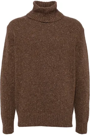 Universal Works Pull en tweed à col roulé