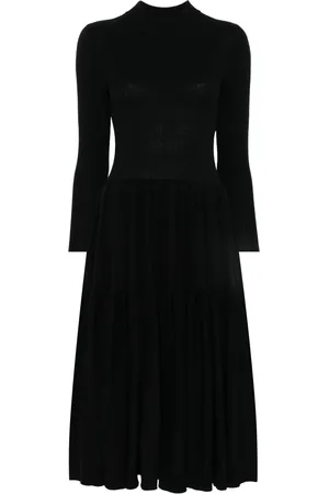 CFCL Robe longue à design plissé