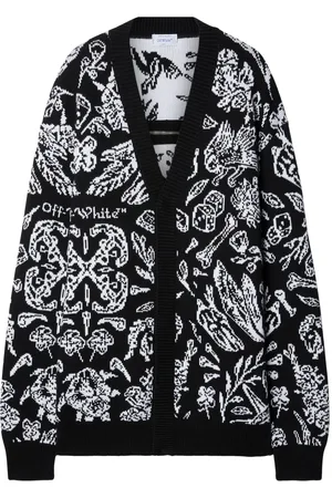 OFF-WHITE Cardigan en maille intarsia