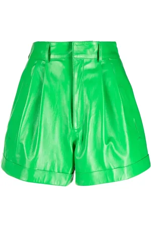 Manokhi Short en cuir à taille haute