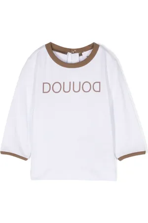 DOUUOD KIDS T-shirt en coton à logo imprimé