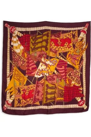 Hermès Foulard Étendards Et Bannières By Annie Faivre (années 1990)