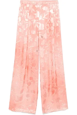 ERMANNO SCERVINO Pantalon à fleurs en jacquard