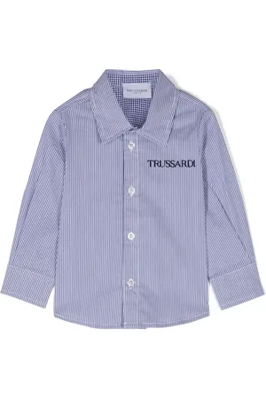 Trussardi Chemise à logo brodé