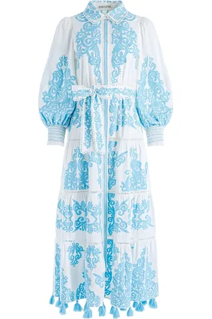 ALICE+OLIVIA Robe-chemise Shira à broderie floral