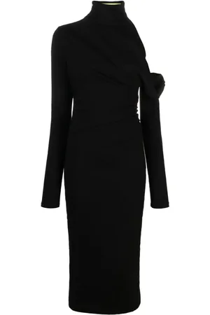 GAUGE81 Robe mi-longue à design asymétrique